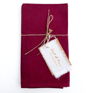 Lac dyed cloth napkins