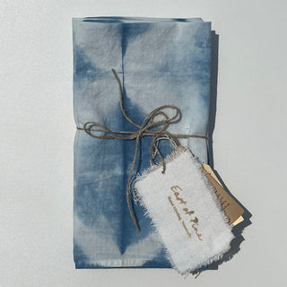 Indigo dyed cloth napkins