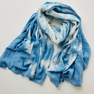 Indigo dyed shawl