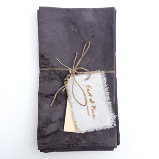 Iron and wine dyed cloth napkins