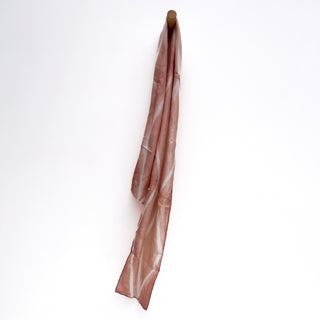 Avocado dyed silk scarf