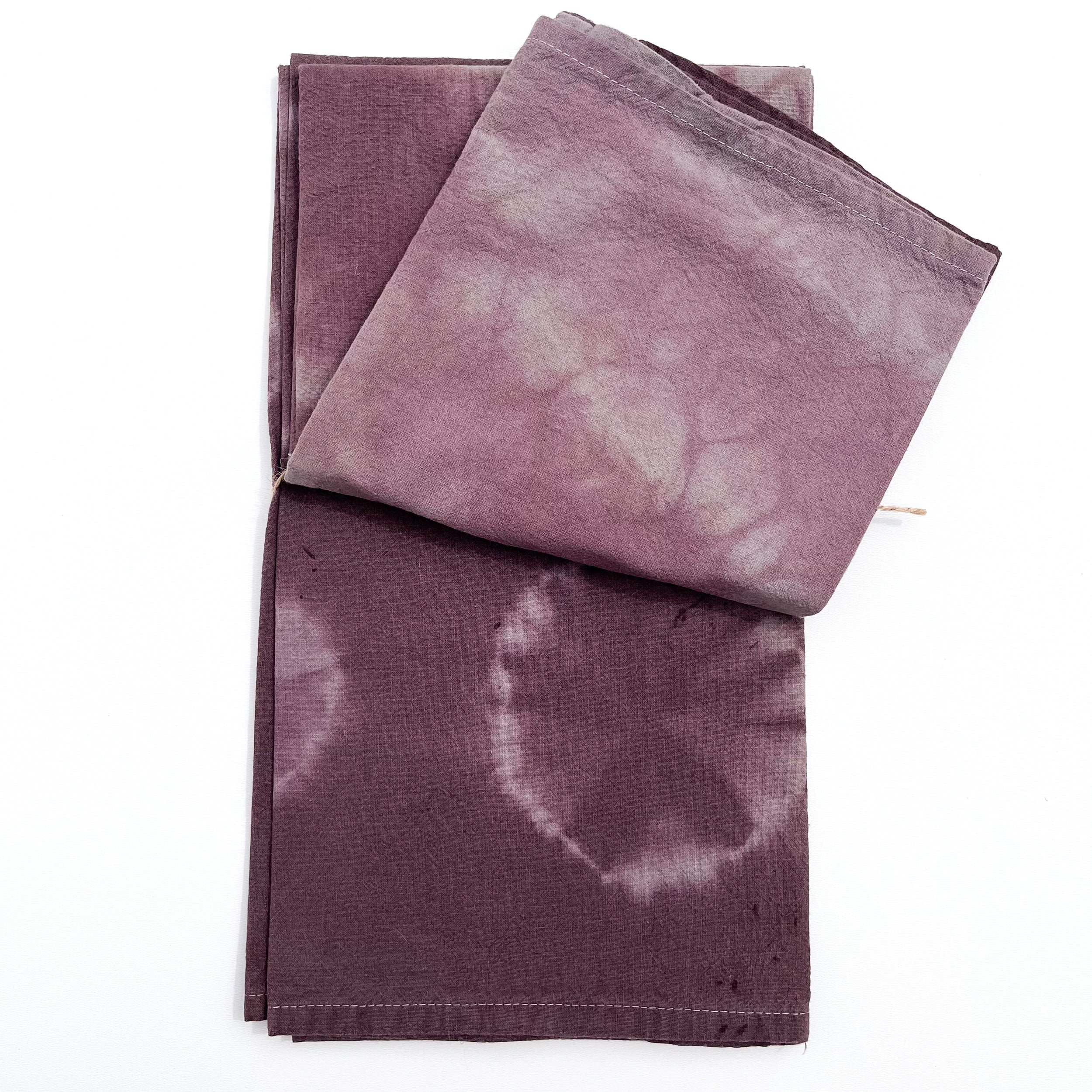 Plum tea shop towels