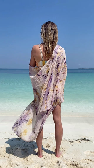 Suzanne pattern naturally dyed shawl