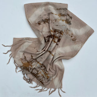 Rust tannin dyed cotton scarf