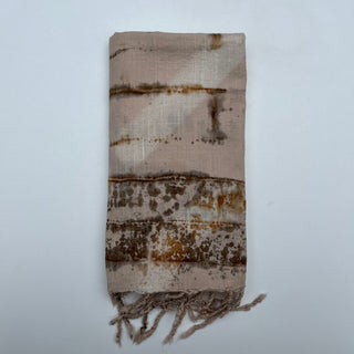 Rust tannin dyed cotton scarf